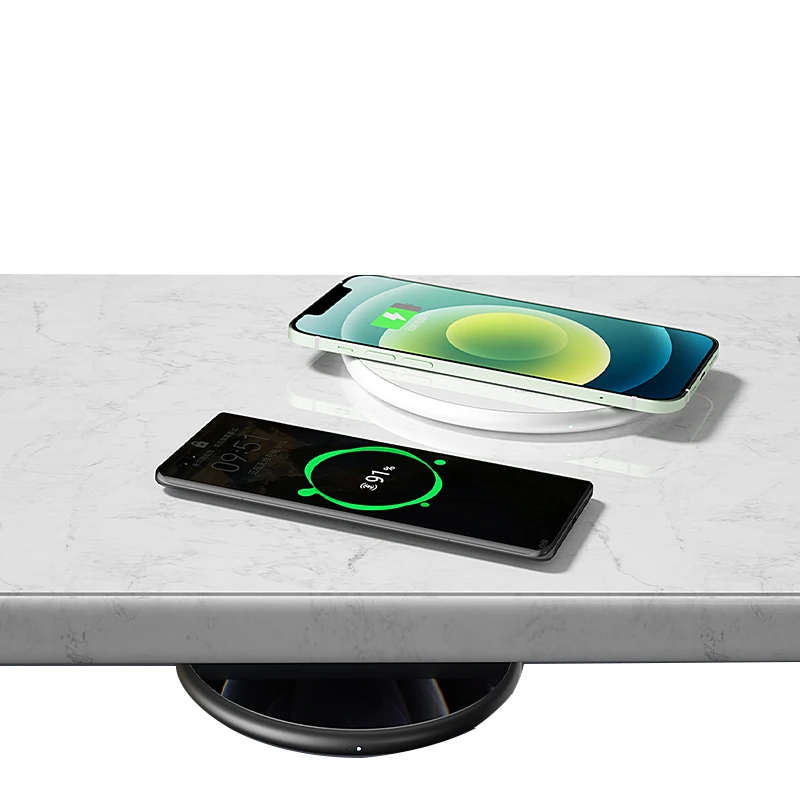 
invisible Wireless Charger Long Distance On or Under Desk Invisible 10W Qi Wireless Fast Charging for iPhone 12 Pro Max Airpod 