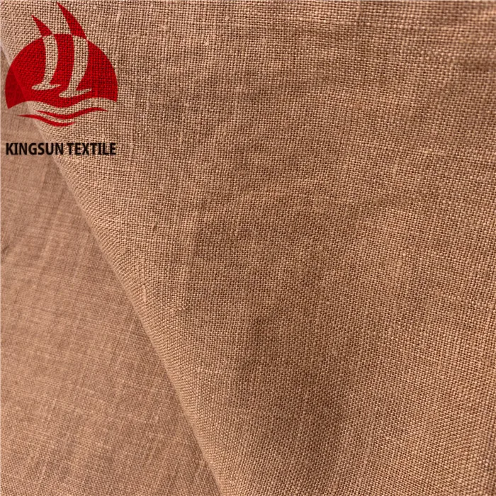 Stock organic certified  wholesale garment  100% linen fabric