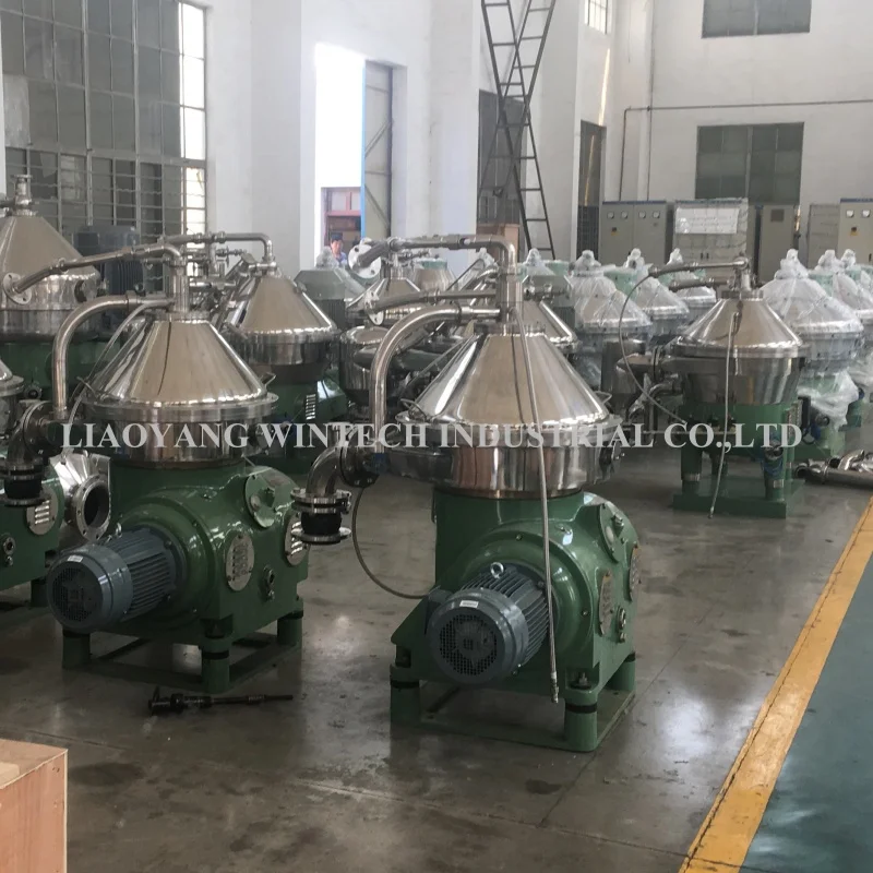 DHNY470 Animal oil processing vertical centrifugal 3 phase disc separator