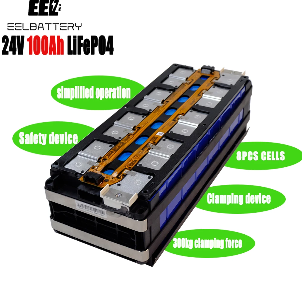 EEL 48V 13KW Lithium Ion batteries 24V 100Ah CCS module 8pcs solar power energy storage battery pack lifepo4 ev lithium battery