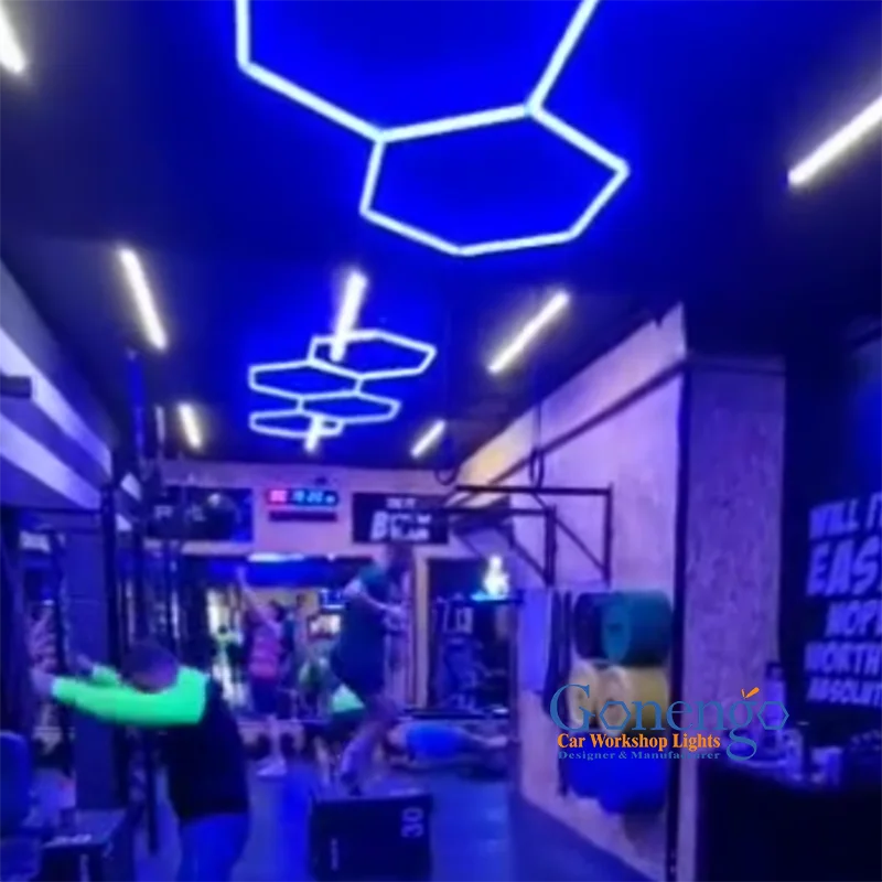 Высокое качество геометрический дизайн шестигранное освещение Rgb Honeycone светодиодный светильник для магазина