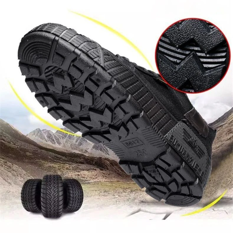 Wholesale rubber shoes anti-pricking feet construction site shoes work anti-slip wear-resistant training ru