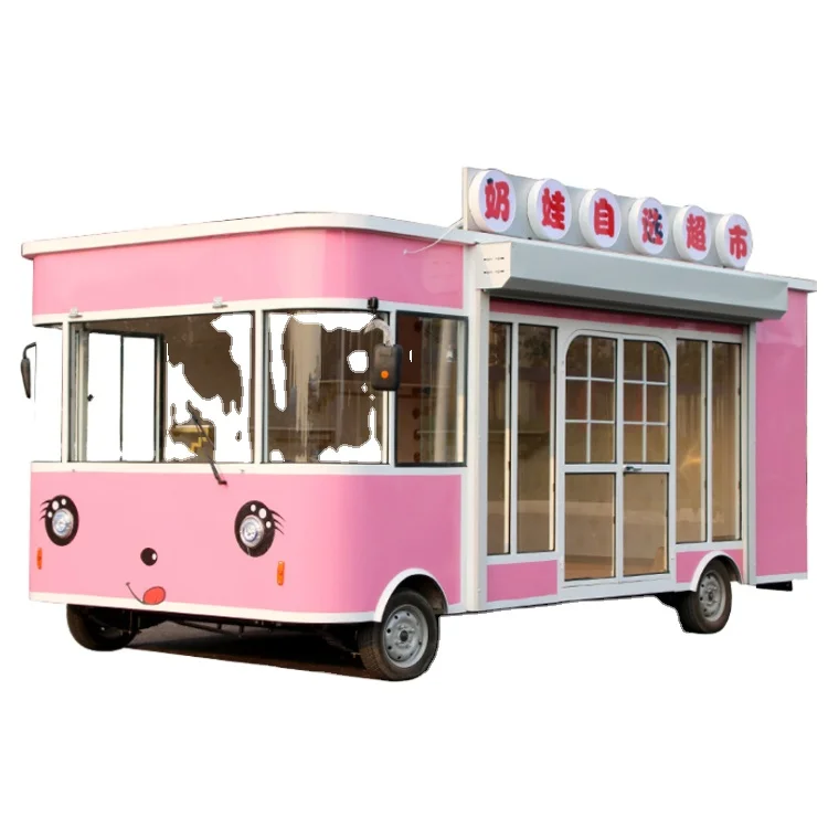 Oem Electric Street Food Truck Restaurant Customized Fast Mobile Food Cart For Sale Ghana Hot Dog Vending Van