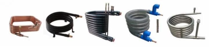 
Pure copper tube coaxial heat exchanger use for air-cooled chiller 