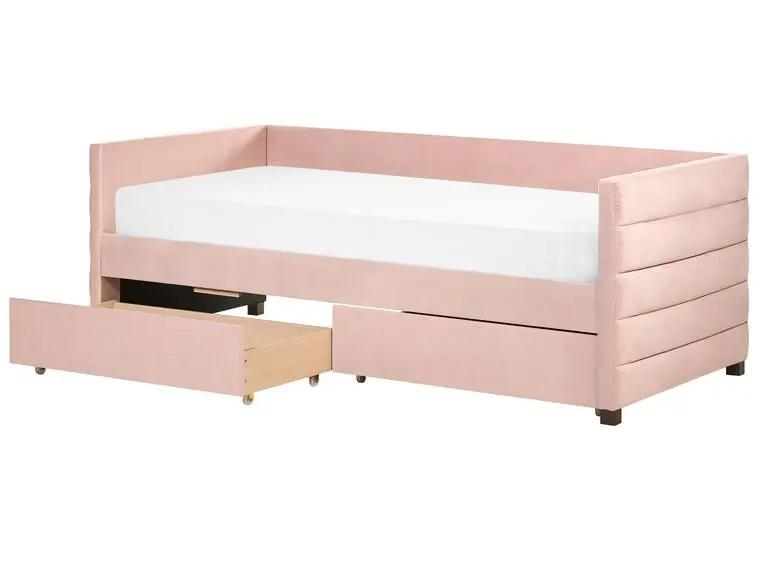 Factory Wholesale Double Fabric Day Bed Bedroom Furniture Sofa Bed With Trundle