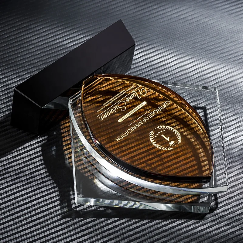 High Quality Diamond Shape k9 Blank Crystal Plaque Award Crystal Glass Trophy