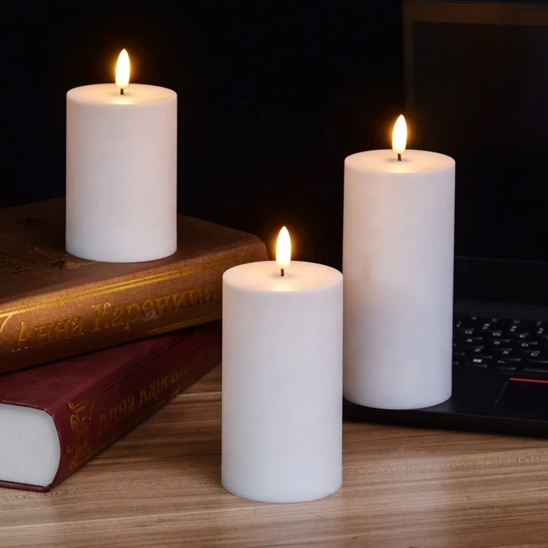 LED Pillar Flameless Led Candles Battery Electronic Candle Led Flameless