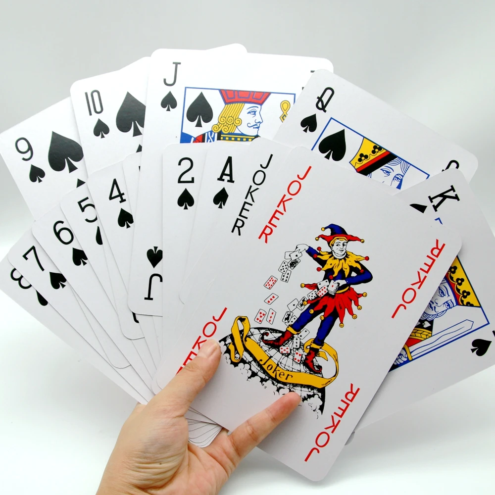 Hot sale Factory price cheap wholesale bigger playing cards custom high quality poker