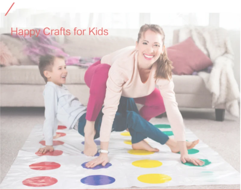 Outdoor Indoor Activity Colorful Twisting Game Gifts Twister Game Board Parent-Child Educational Playing Toy 27CM Packing Box