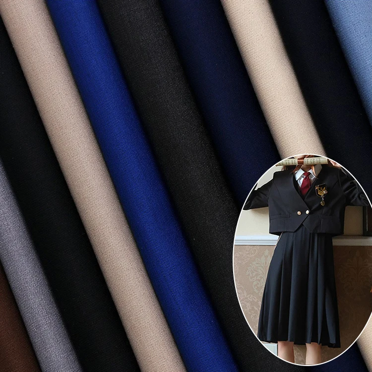 Factory direct sale heavyweight twill TR woven garment material fashion breathable high quality soft business suit fabric