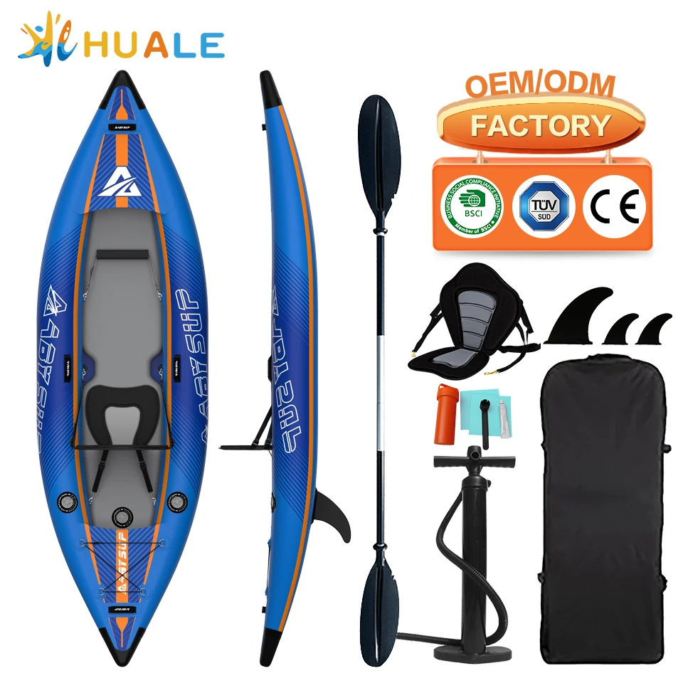 2024 Water Sport Custom Durable Pvc Canoes Foldable Kayak Seat Double Waterproof Vinyl Kayak Boat 2 Person Fishing Stabilizer