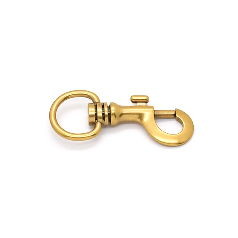 High Quality Leather Accessories Old Gold Metal Swivel Snap  Hook for bag