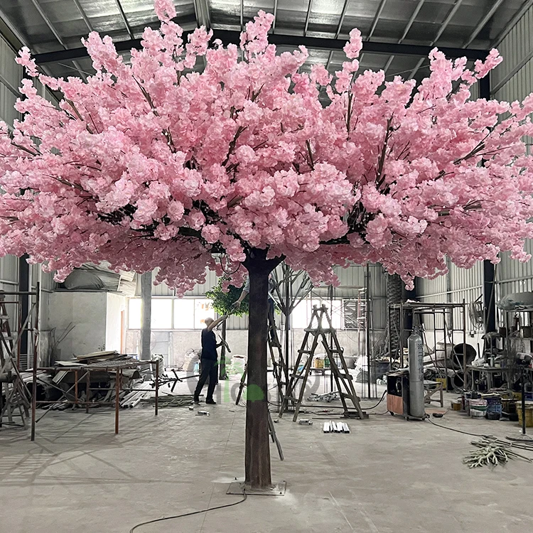 Wholesale Indoor LED Big Large Cherry Blossom tree Decoration Led Artificial Light Tree With Lights