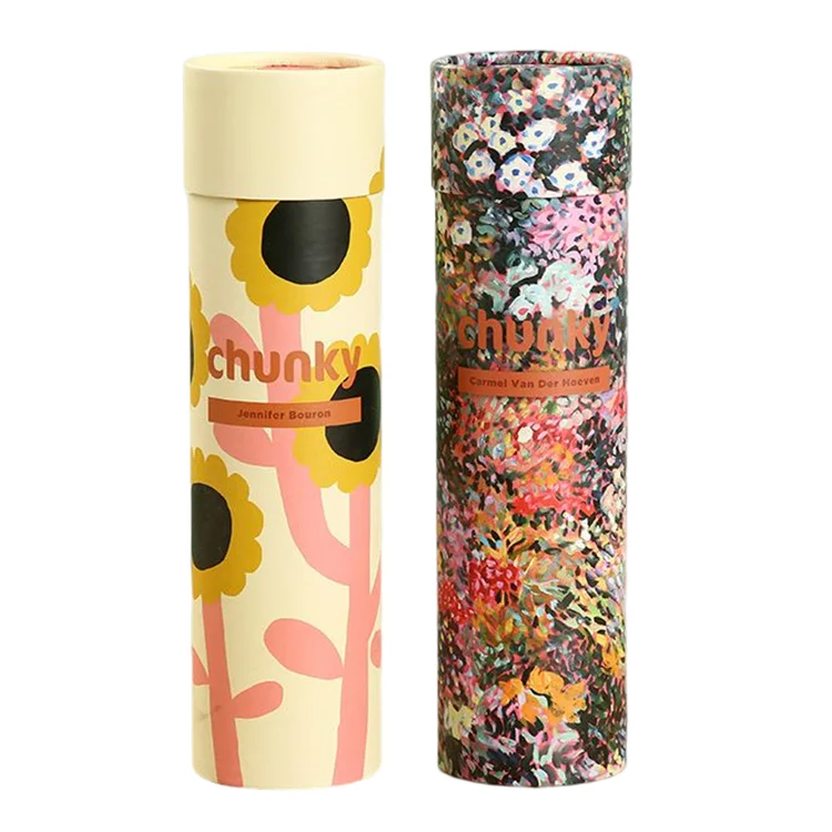 Cheap Biodegradable Cosmetic Essence Oil Bottle Box Packaging Round Push Up Deodorant Containers Paper Tube For Tea Packaging