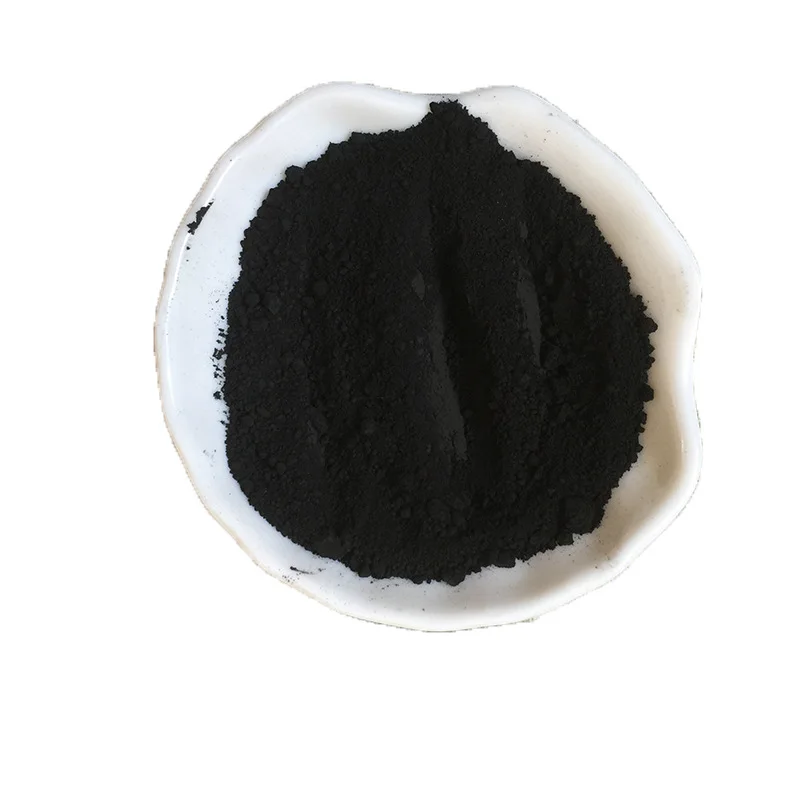 Iron oxide pigment ceramic glaze floor tile with iron oxide black powder paint coating plastic sheet