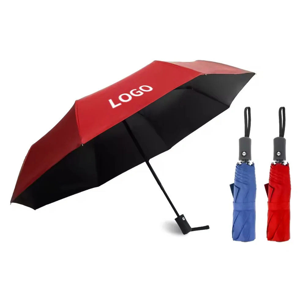 Free UPF 50+ UV Protection Large Travel Umbrella 21 Inch Auto Open Close Windproof Sun Blocking 3 fold Umbrella
