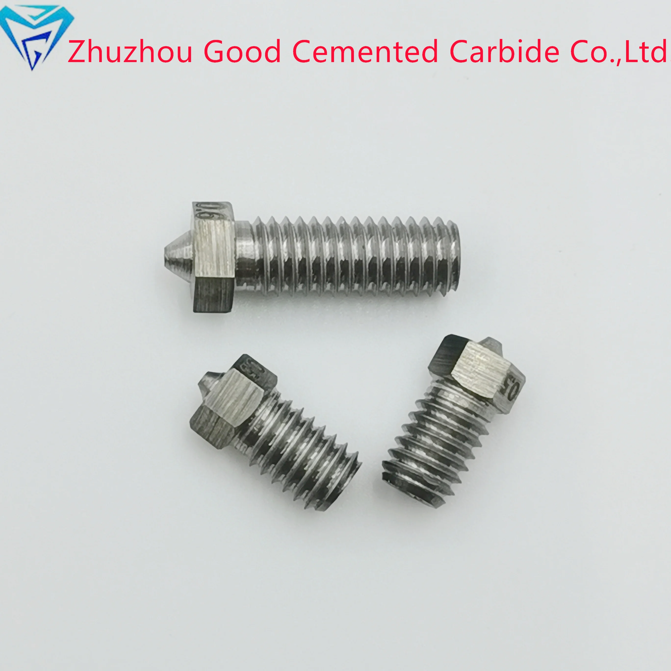 Chinese Factory V6 Hardened Steel Nozzle 3D printer M6 Thread 1.75mm 0.4/0.8/1.0/1.2mm Filament for cnc machine