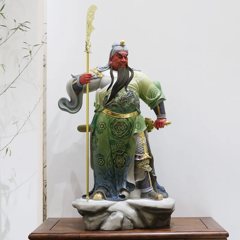 Feng shui public relations Second Lord Buddha statue decoration Bodhisattva Guan Yu Wu wealth god relocation opening gift
