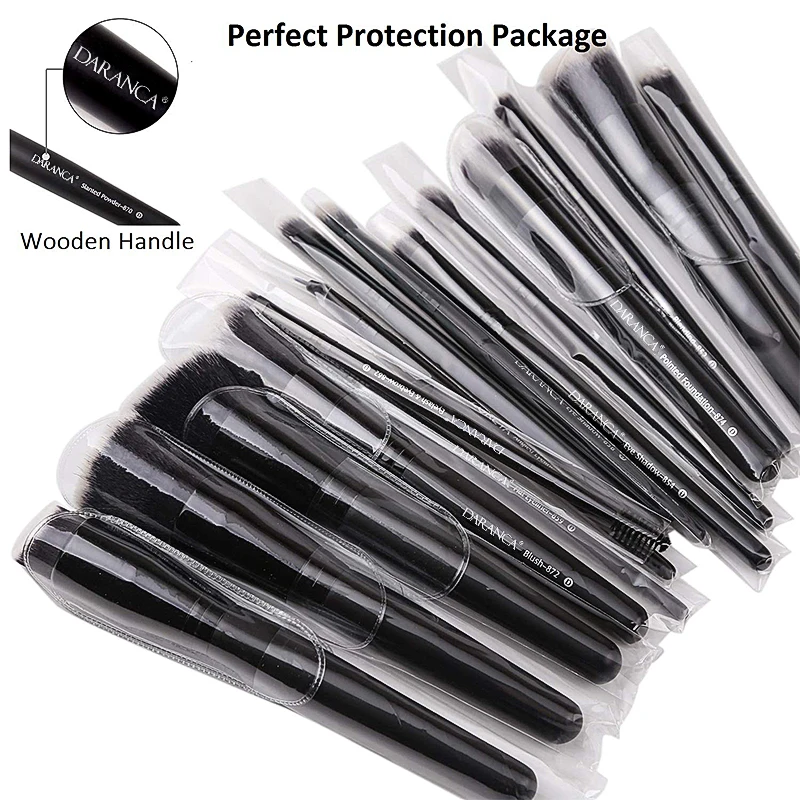 Best Seller Makeup Brushes 15pcs Black Handle Custom Make-Up Brush Synthetic Professional Makeup Brushes Kits Custom Logo
