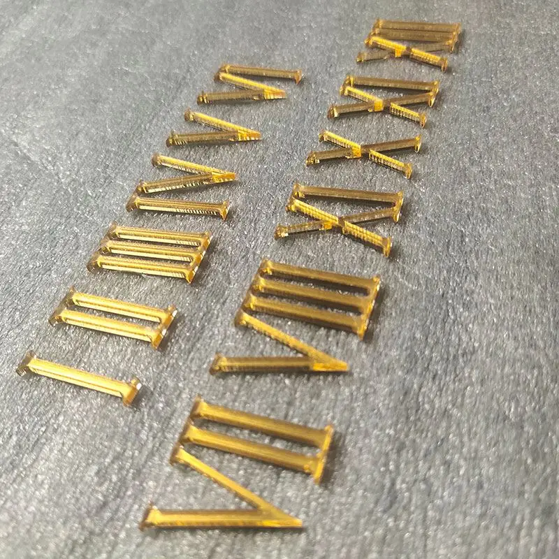 Roman Numeral Mirrored Acrylic Numbers For Wall Clock