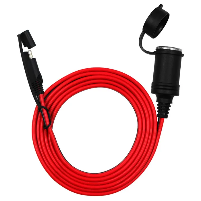 Waterproof SAE Connector Panel Mount Cable Dual Usb Port Cigar Adapter Wire Harness 12V Battery Charger