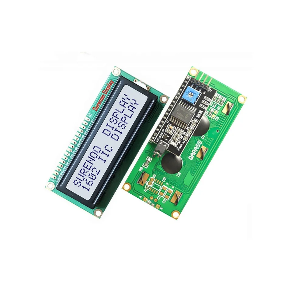 162 1602 16X2 Serial I2C IIC Yellow Green Blue White STN FSTN Character LCD Module Display Screen Panel LCM with LED Backlight