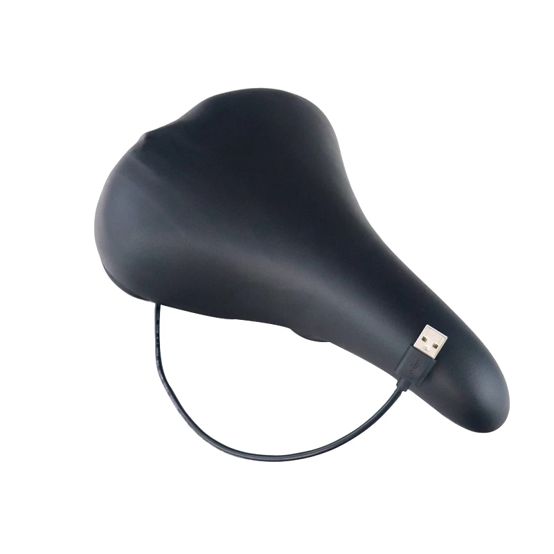 Customized MTB Electric Leather Road Bike Saddle USB Heated Bicycle Seat