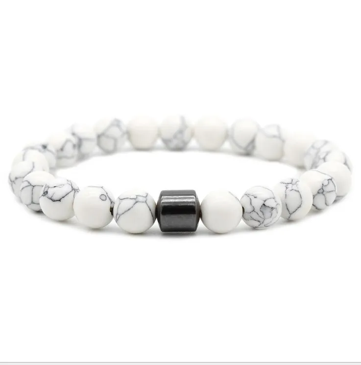 
FREE SAMPLE 7 Color Distance Bracelet Charm Strand Jewelry Natural Stone Yoga Beaded Bracelet for Men Women Friend Gift 