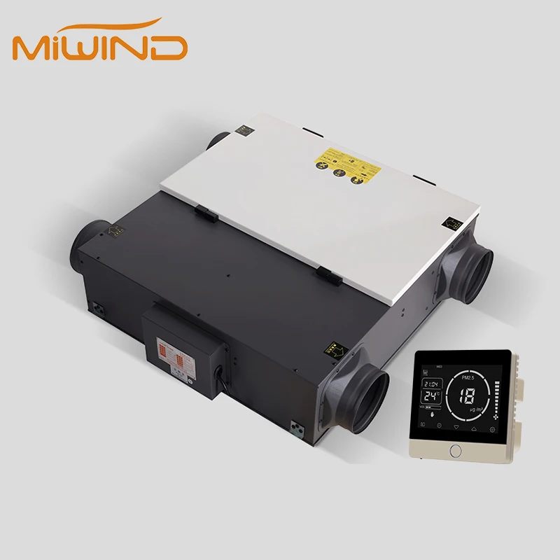 Intelligent Control Supply And Exhaust System With Recuperator Hepa Filter House Ventilation Wall