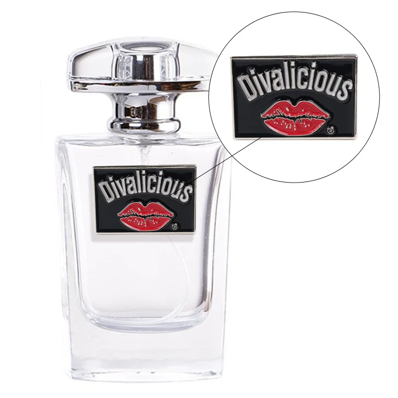 Custom logo metal plate strong back glue personalized brand gift box perfume bottle furniture wine metal label