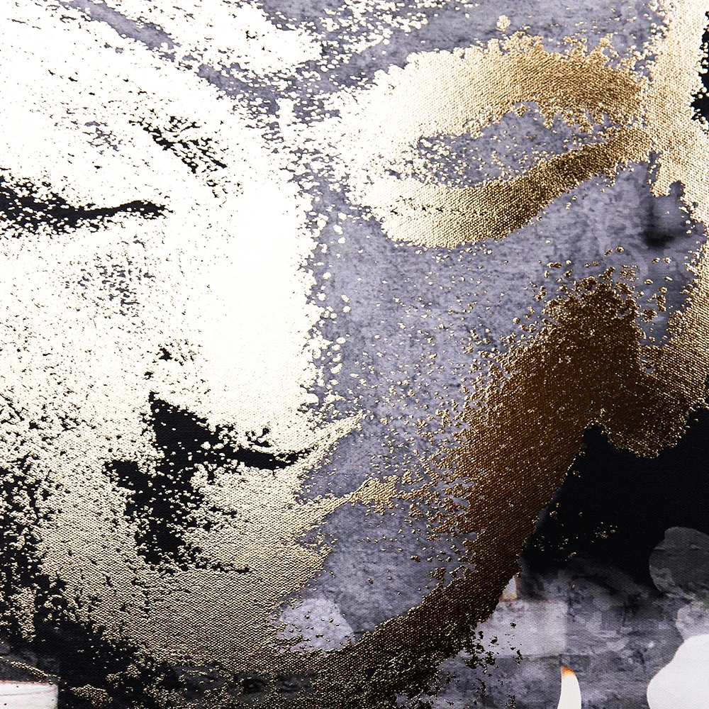 Verified manufacturers Wholesale Hot Selling Home Decoration Modern Gold Foil Canvas Art Abstract Buddha Printing Hand Made Art