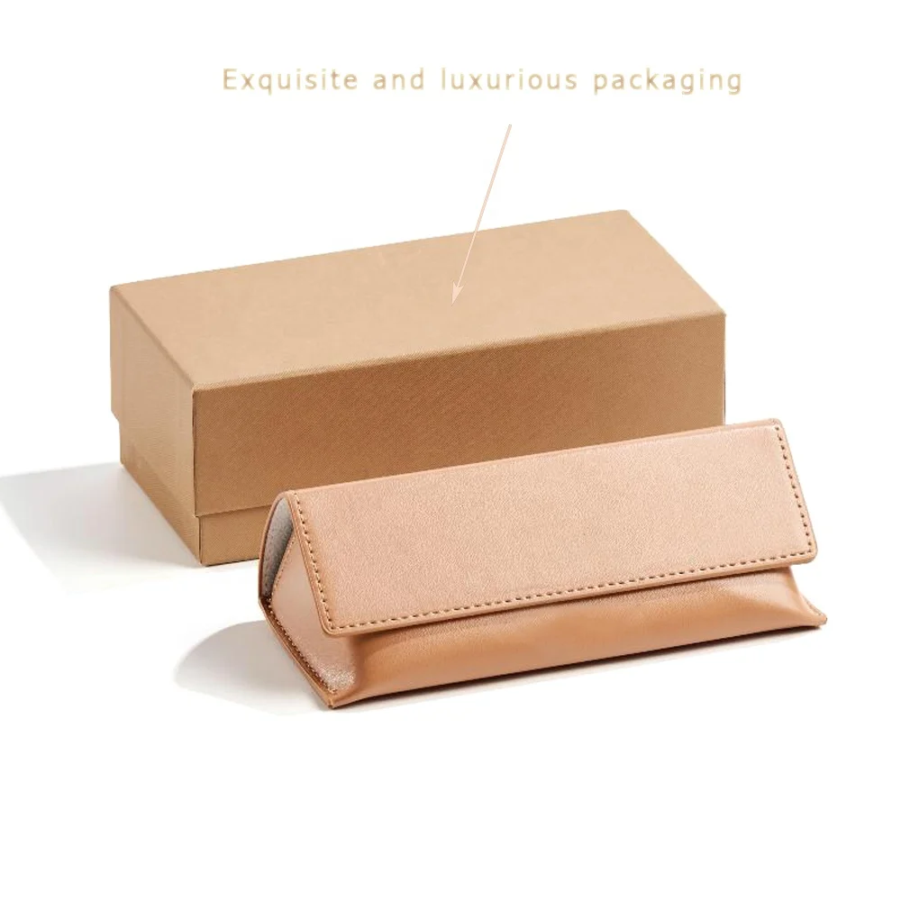 Sunglasses Case Luxury Leather Gift Set Custom Logo Spectacle Box Packaging Sunglasses Case
