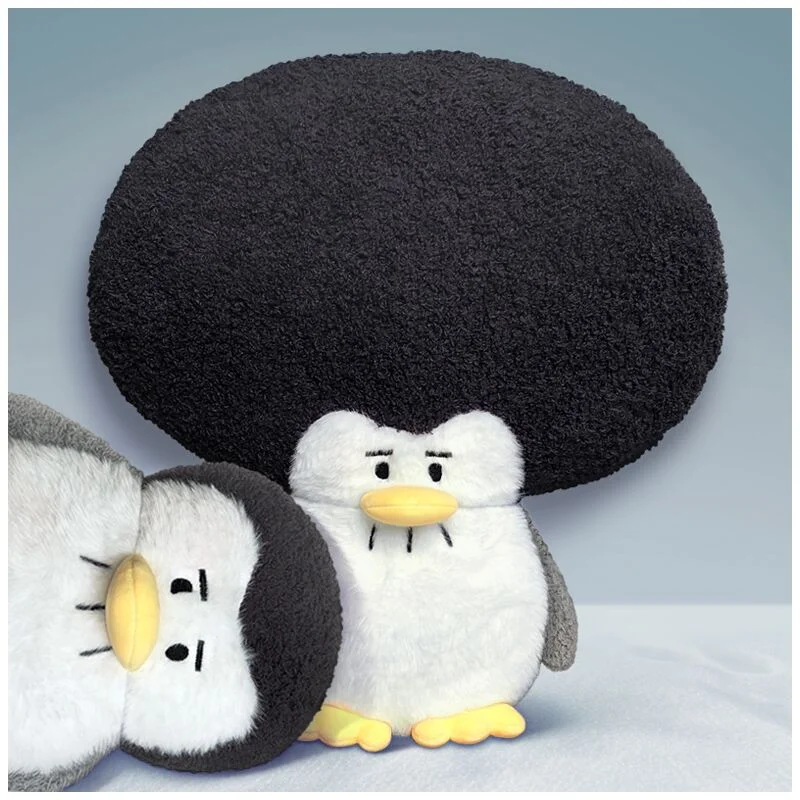 2022 Penguin doll with explosive head Sad expression doll Animal stuffed gift Ugly cute car pillow cute cushion
