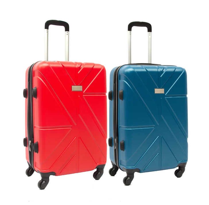 China Supplier Three Birds 3pcs 4 Spinner Wheels Abs Suitcase Trolley