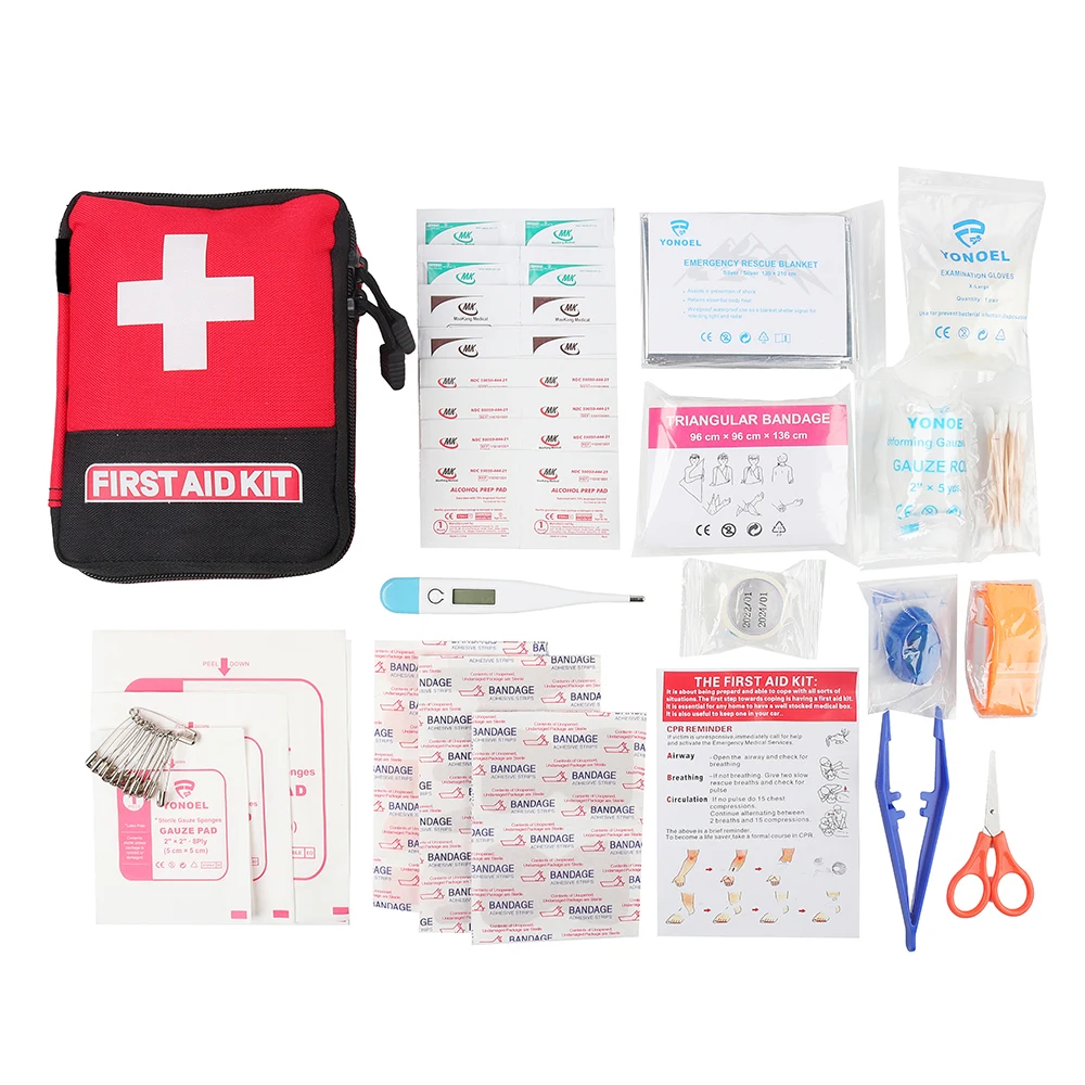Nylon Mini First Aid Kit Home Office Emergency Kit Customize Available for Travelling Car Use