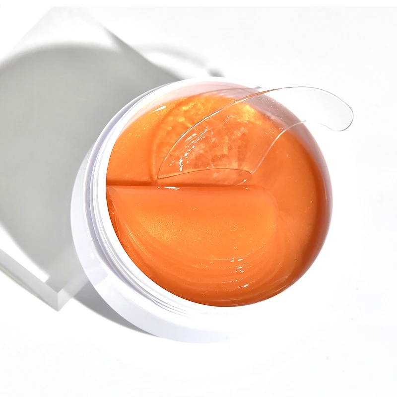 OEM ODM Wholesale Collagen 24K Gold Eye Mask Skin care Yellow Collagen Plant Essence Gel Pad Eye mask