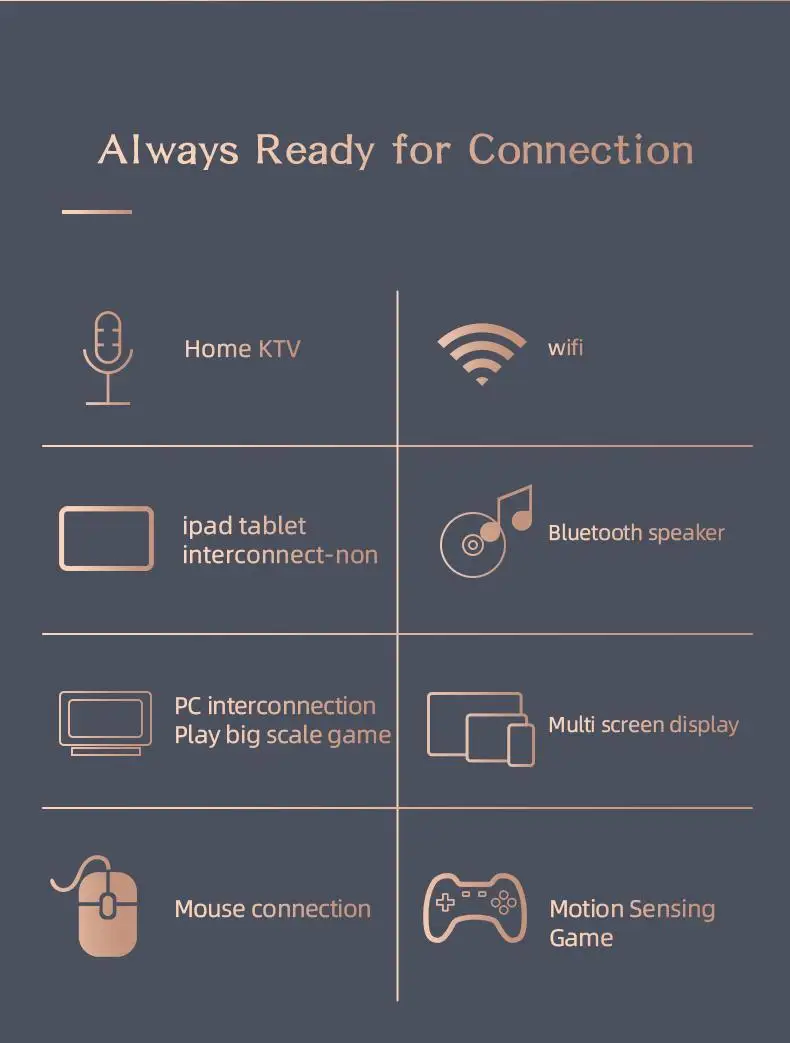 portable home theater Full super clear led projectors 4k mini projector wifi home cinema