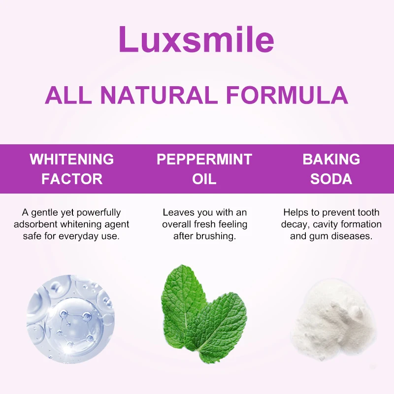 Private Label OEM 3 Day Mint Peroxide Free Non Sensitive Tooth Whiten Powder Strong Pap Organic Powder Strong Whitening Teeth