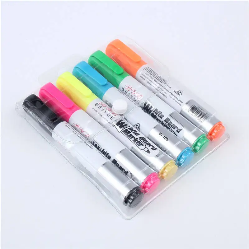 4/6/10/12 colors white board custom logo maker pen whiteboard marker erasable glass ceramics Industrial marker pen set