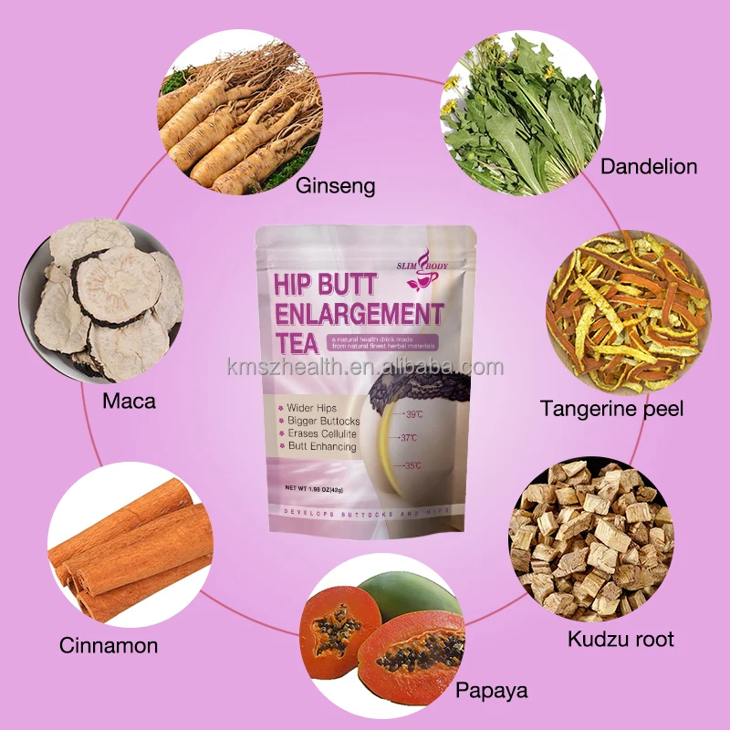 100% Natural OEM Big Boobs Enlargement Herbal Hip up Butt Firming Enhancement Tea
