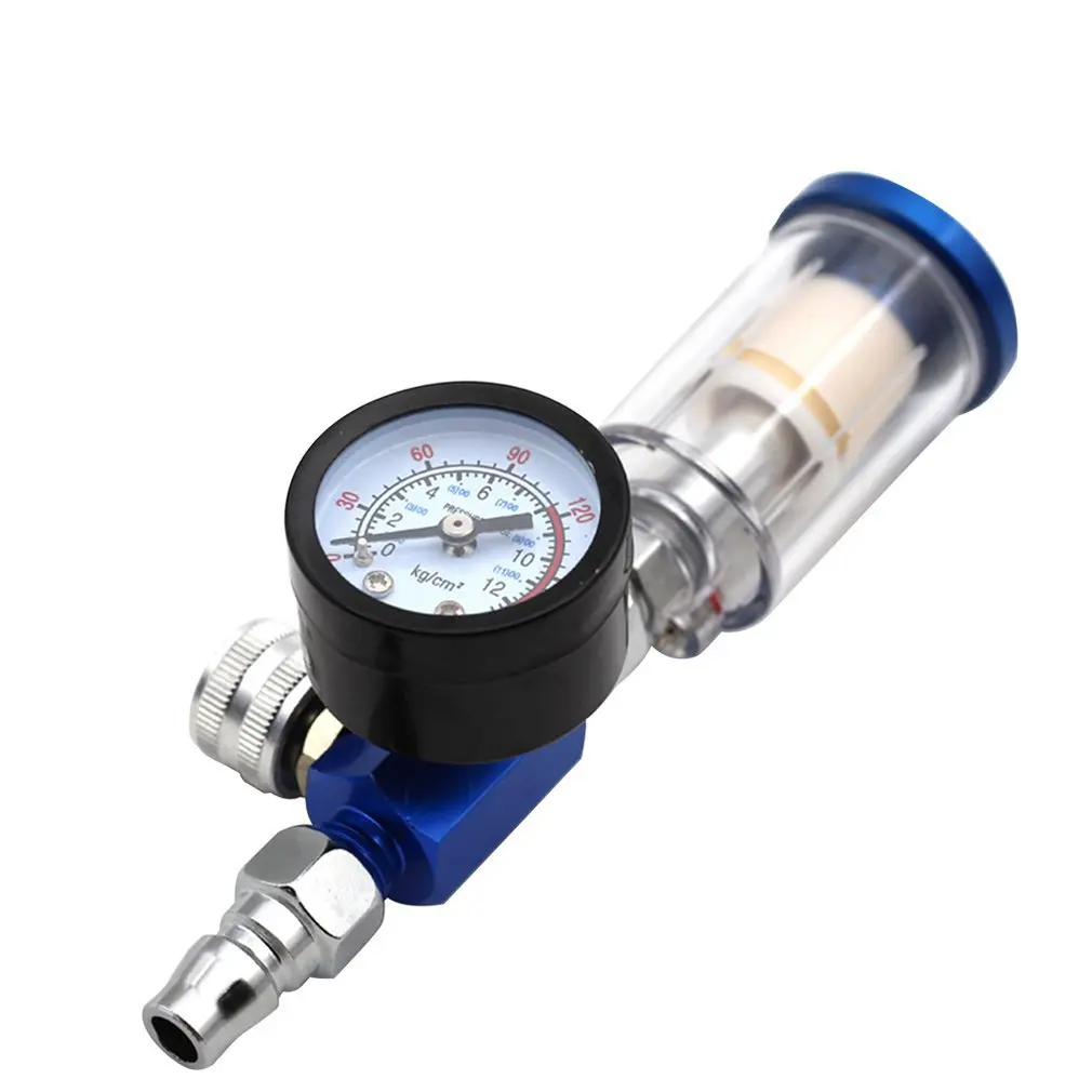 Adjustable Spray Paint Gun Auto Paint Air Pressure Regulator Pressure Gauge Pneumatic Tool Accessory