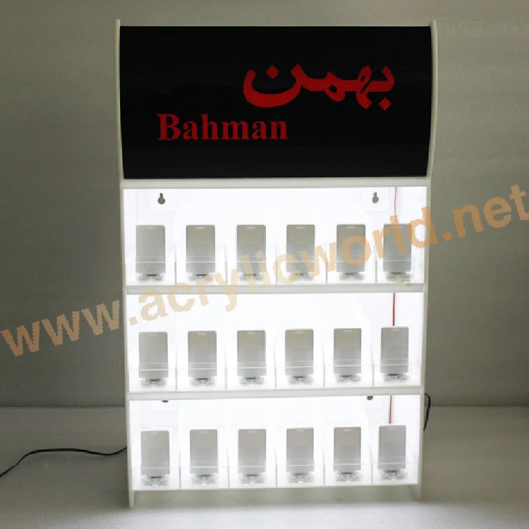 cigarette display Acrylic led Cigarette Display Stand/cigarette display unit