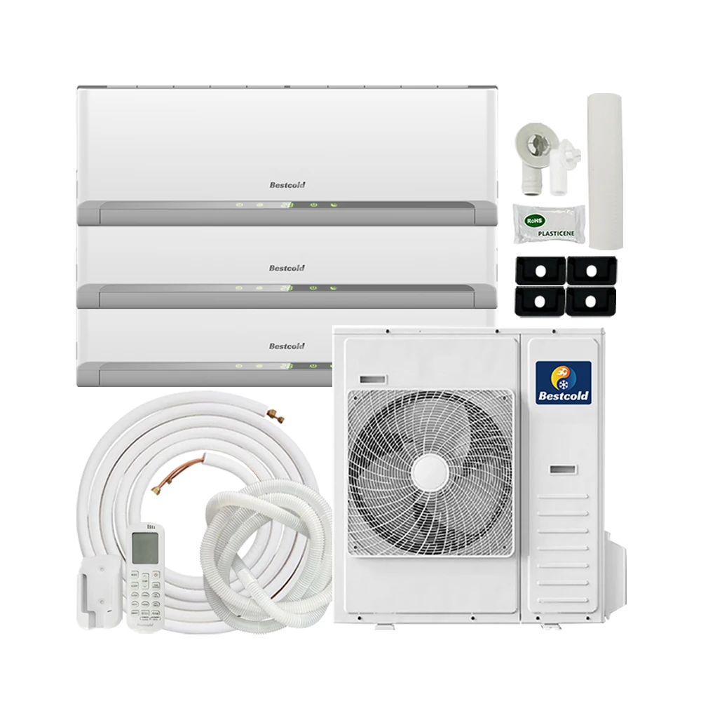 Room Mini Wall Mounted Split Type Cooling Air Flow System Unit 2HP 3HP 4HP 5HP Inverter Multi Split Air Conditioner