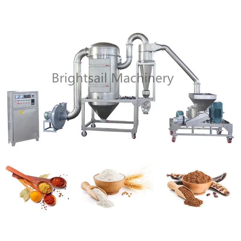 Brightsail rice cacao garlic cinnamon seeds herb powder grinder machine chilly flour mill