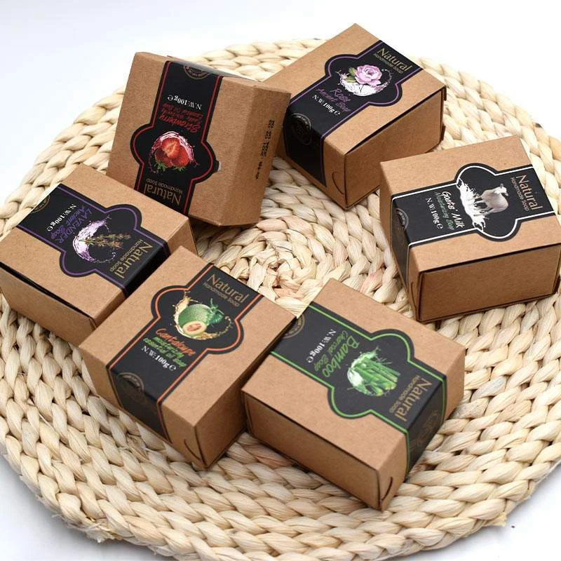 Bathing Packaging Shampoo Plant Whitening Luxury Essential Organic Oil Bath Face Body Natural Bar Toilet Handmade Soap