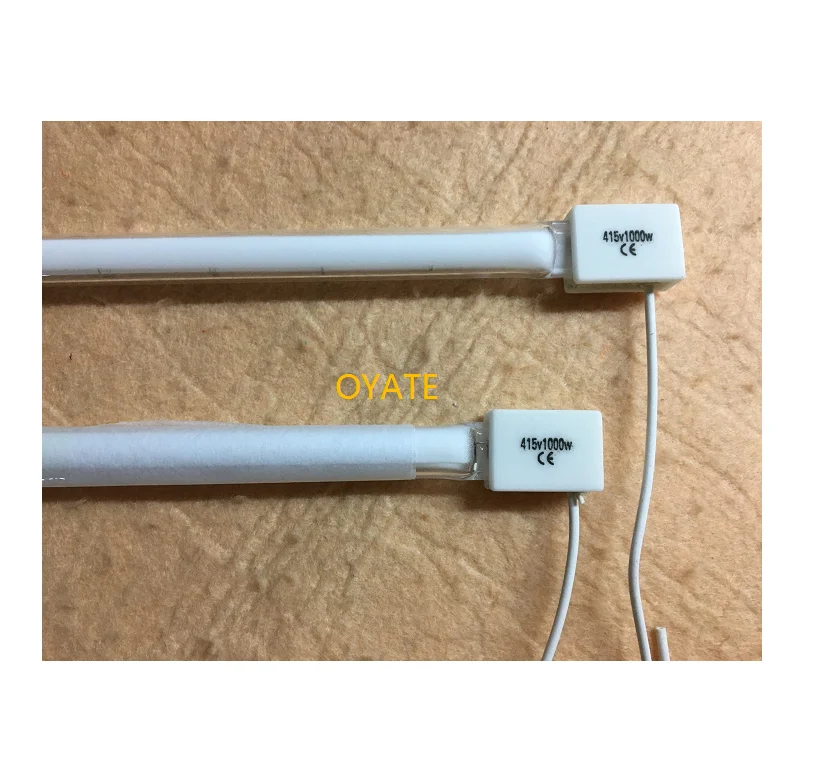 355mm 400v 3000w tungsten filament horizontal infrared halogen heater lamp