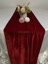 New Burgundy Velvet Fabric Napkins Napkin Making Machine Banquet Party Hotel Napkins