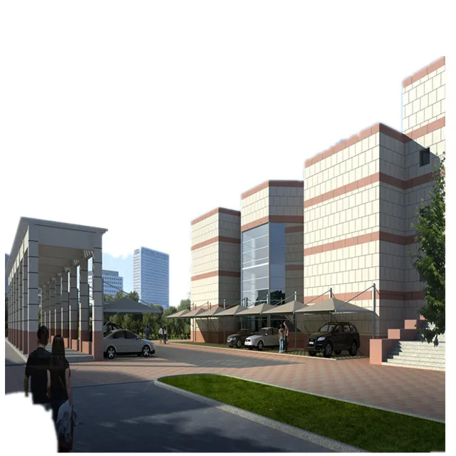 
sale Lifetime Solution Installation Capability shade structure tensile membrane Parking Car shed Project 