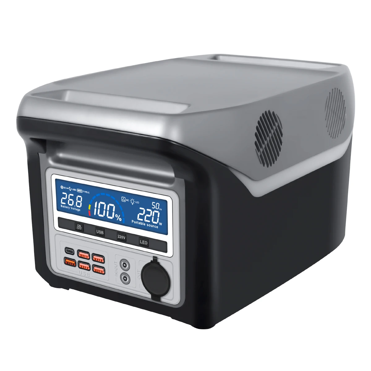 Индивидуальные 1000 Вт 220 В портативная автомобильная зарядка электростанция для наружного использования