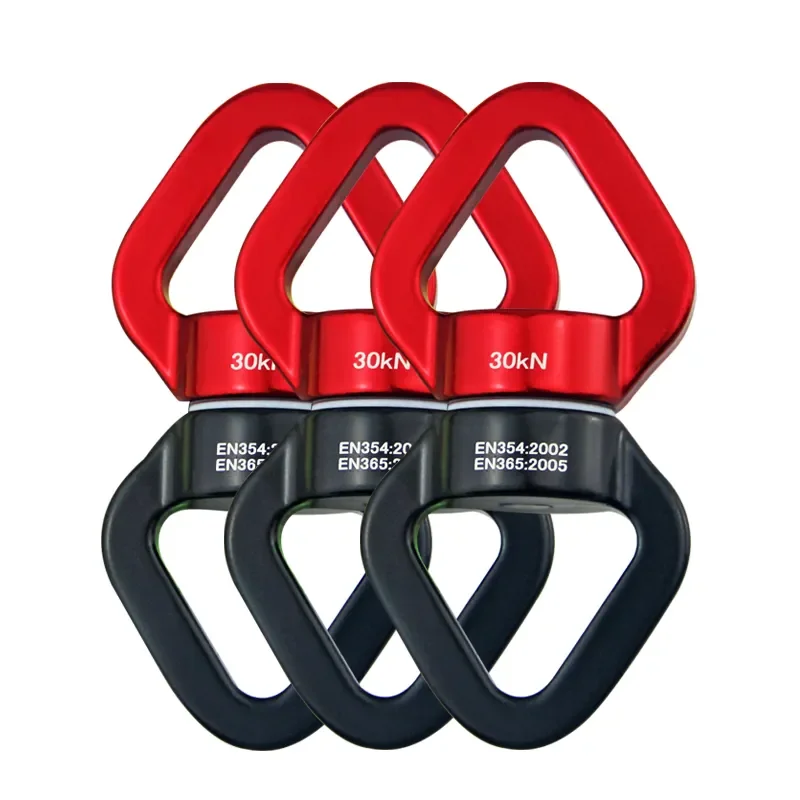 30kn Bearing Swing Swivel Device 360 Rotational Hanging Swivel Hook With 2 Carabiners Connector For Aerial Yoga